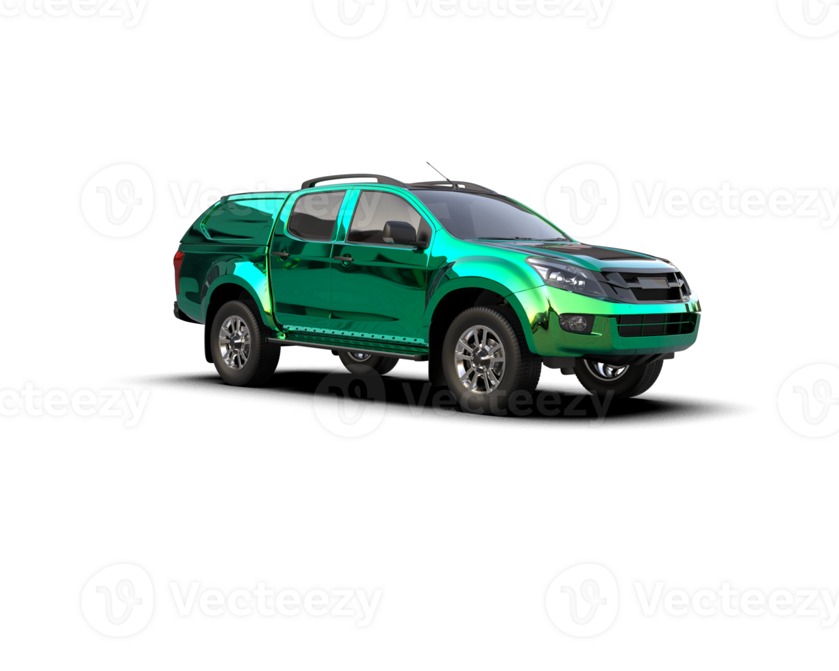 Pickup truck isolated on background. 3d rendering - illustration png