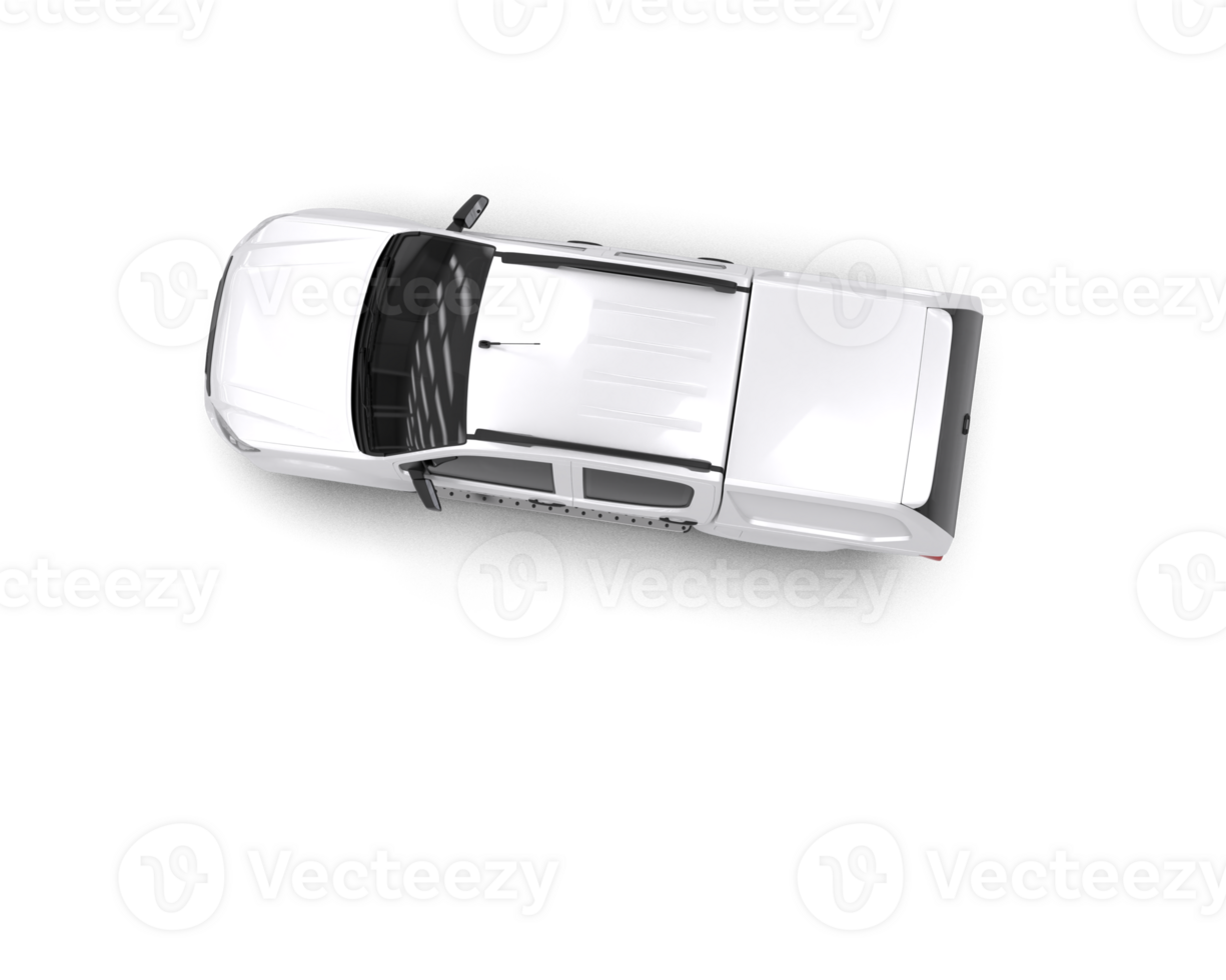 Pickup truck isolated on background. 3d rendering - illustration png