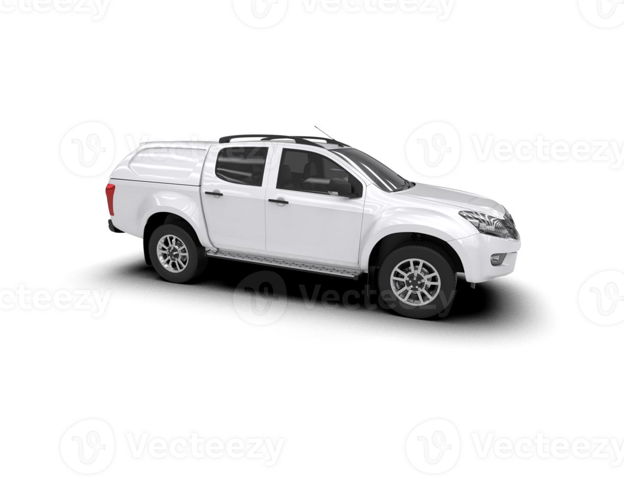 Pickup truck isolated on background. 3d rendering - illustration png