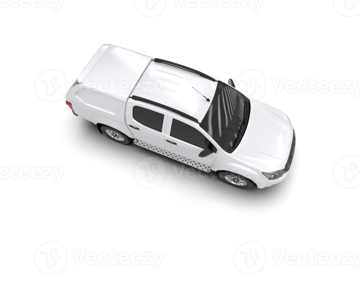 Pickup truck isolated on background. 3d rendering - illustration png
