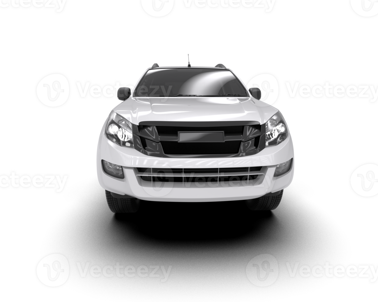 Pickup truck isolated on background. 3d rendering - illustration png