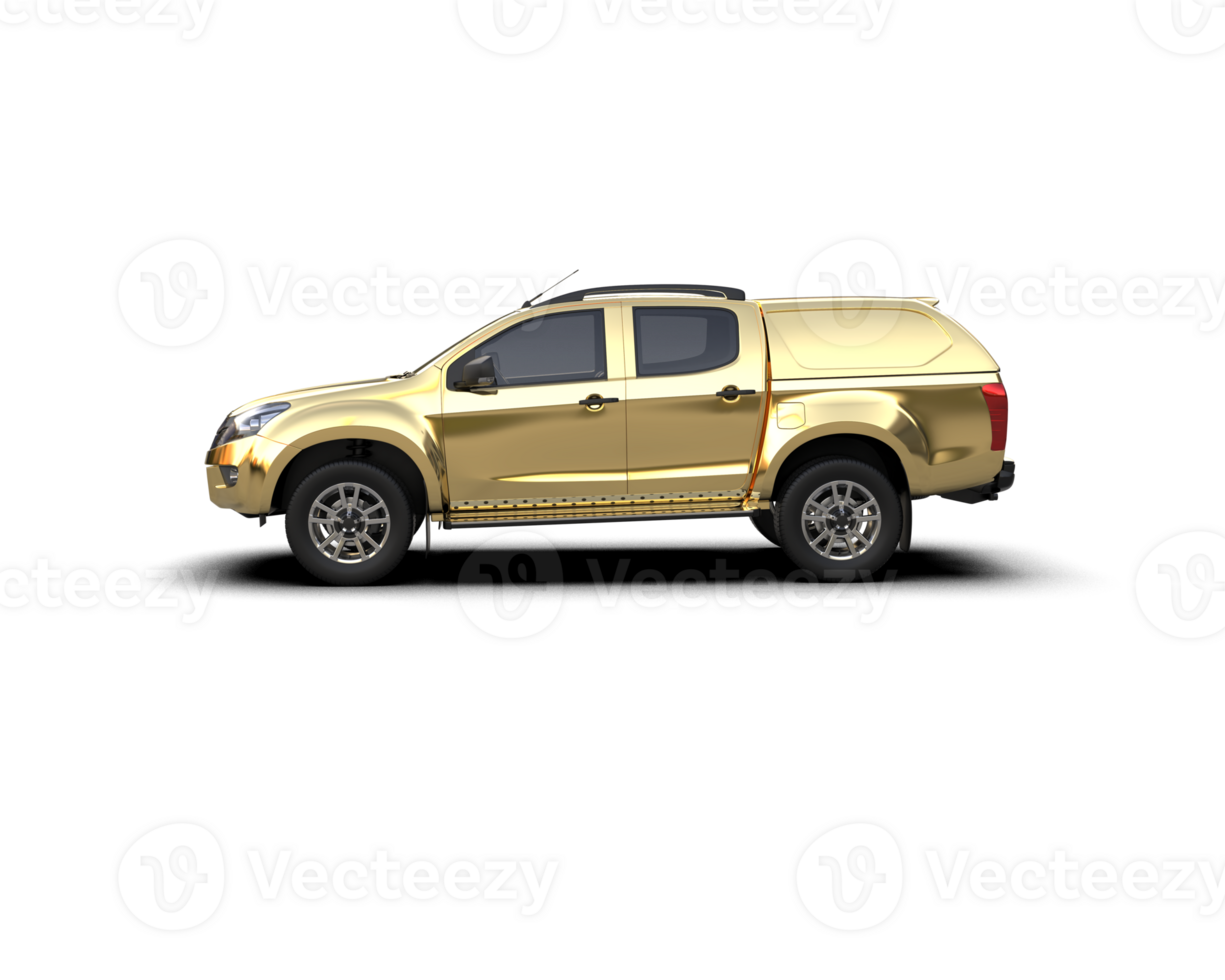 Pickup truck isolated on background. 3d rendering - illustration png