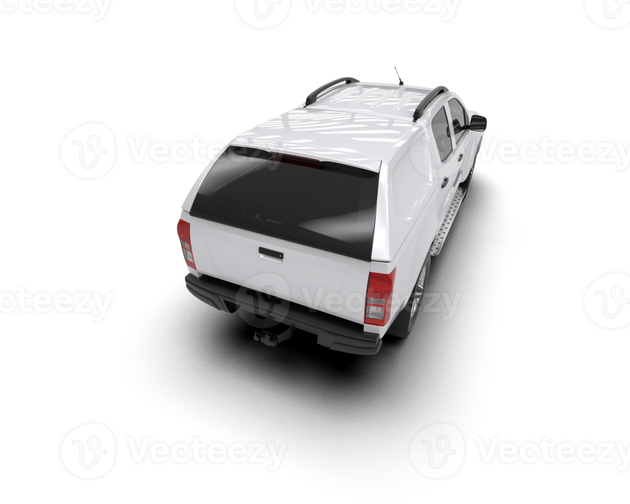 Pickup truck isolated on background. 3d rendering - illustration png