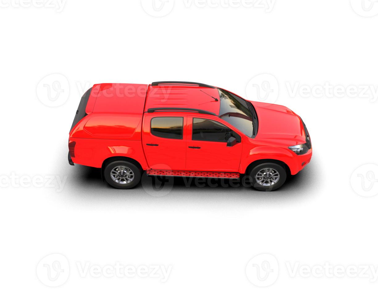 Pickup truck isolated on background. 3d rendering - illustration png
