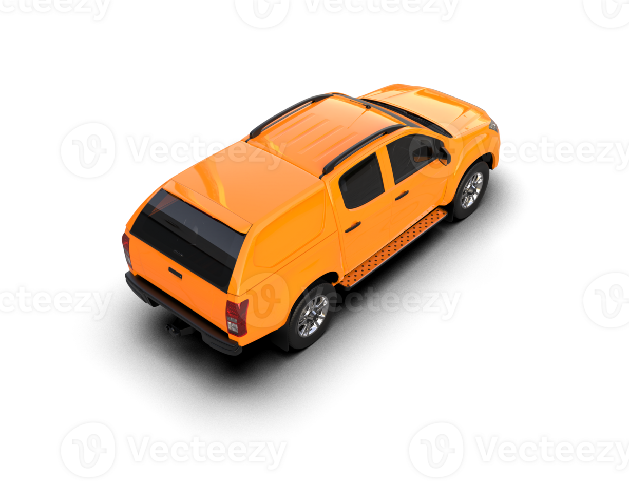 Pickup truck isolated on background. 3d rendering - illustration png