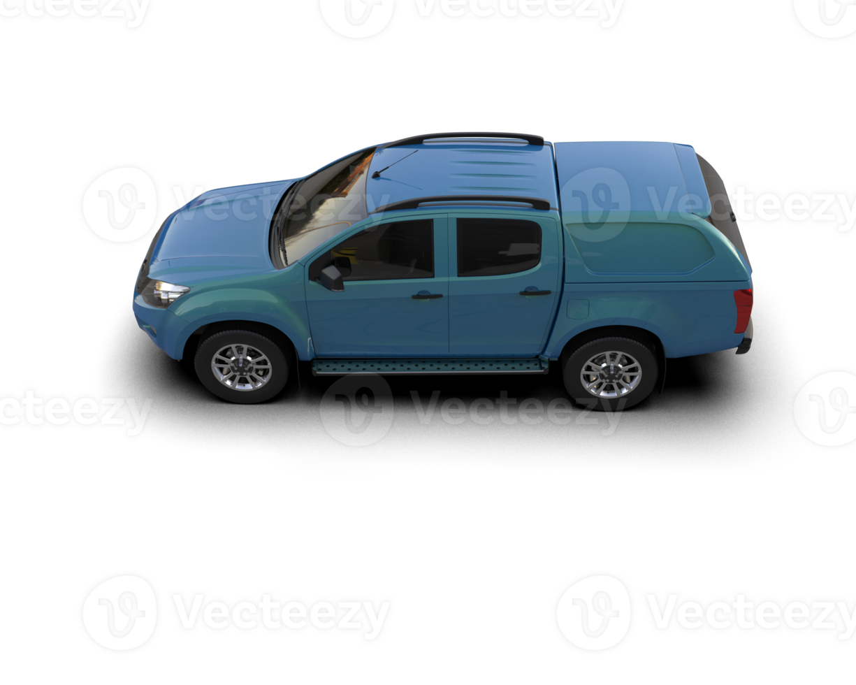 Pickup truck isolated on background. 3d rendering - illustration png