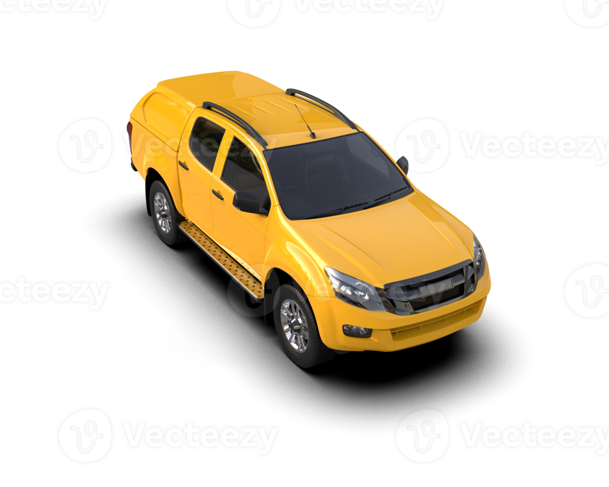 Pickup truck isolated on background. 3d rendering - illustration png