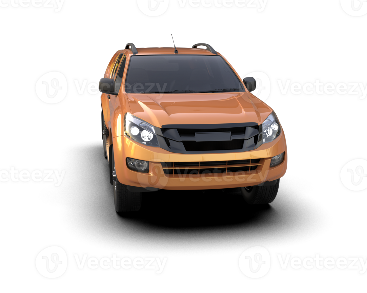 Pickup truck isolated on background. 3d rendering - illustration png