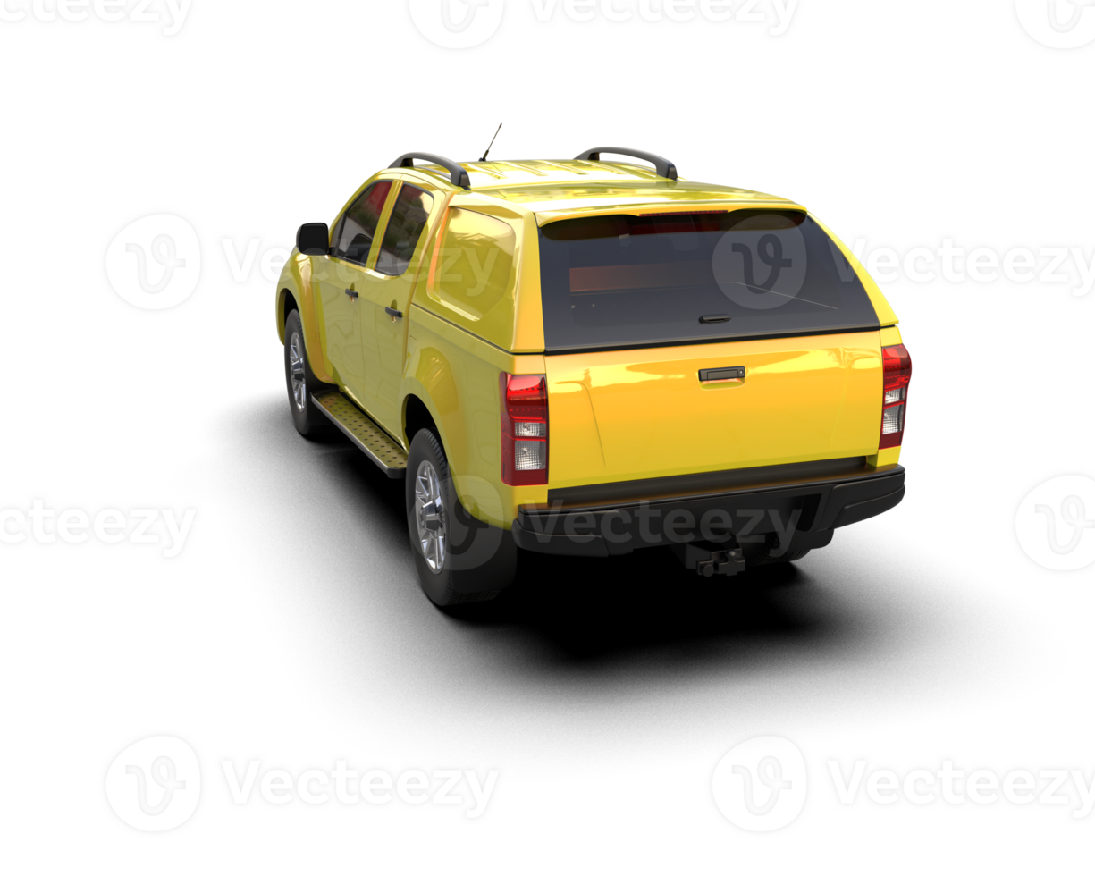Pickup truck isolated on background. 3d rendering - illustration png