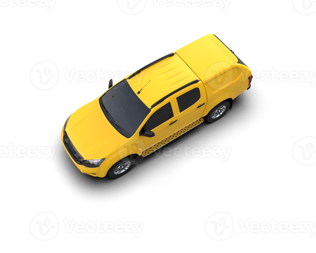 Pickup truck isolated on background. 3d rendering - illustration png