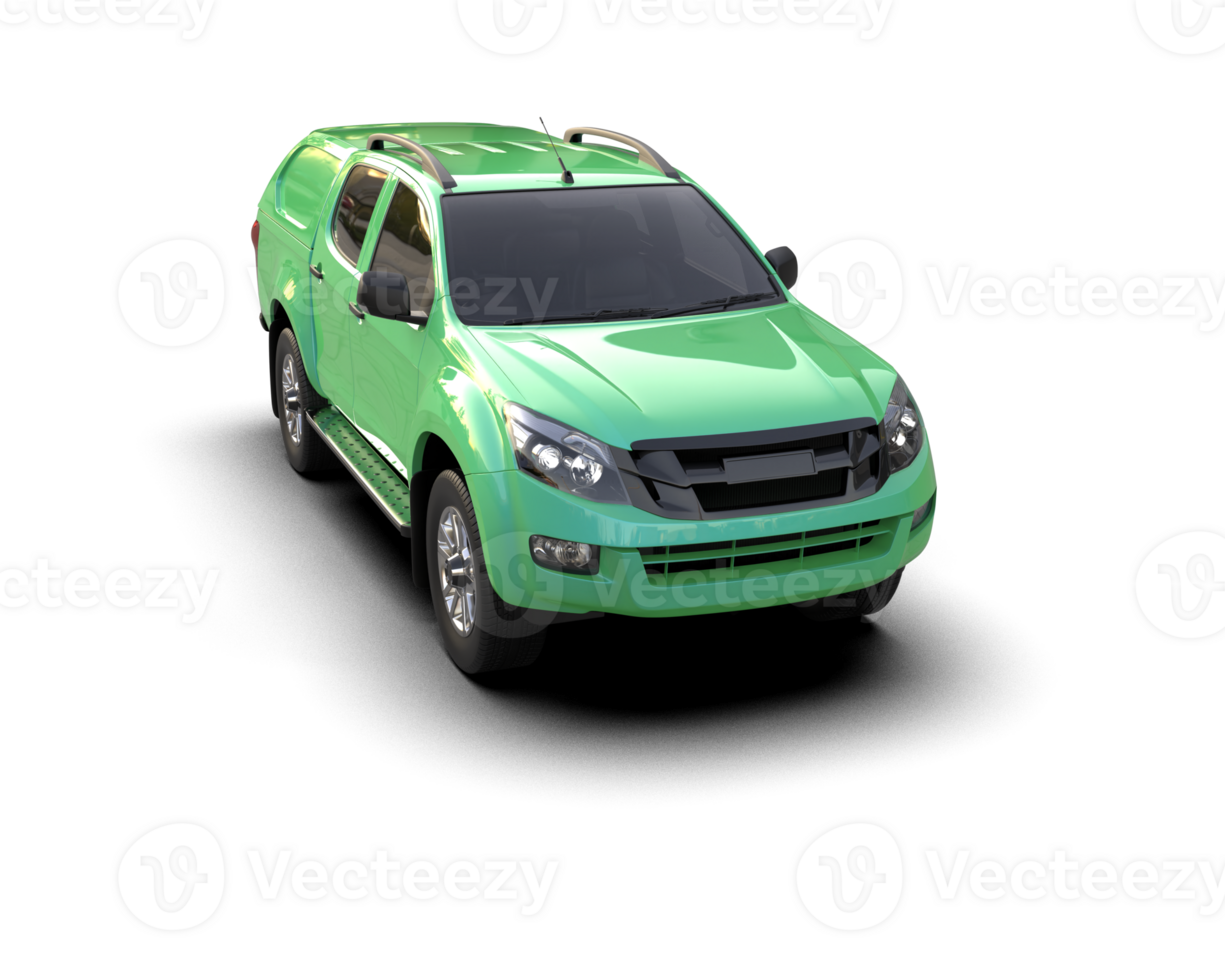 Pickup truck isolated on background. 3d rendering - illustration png