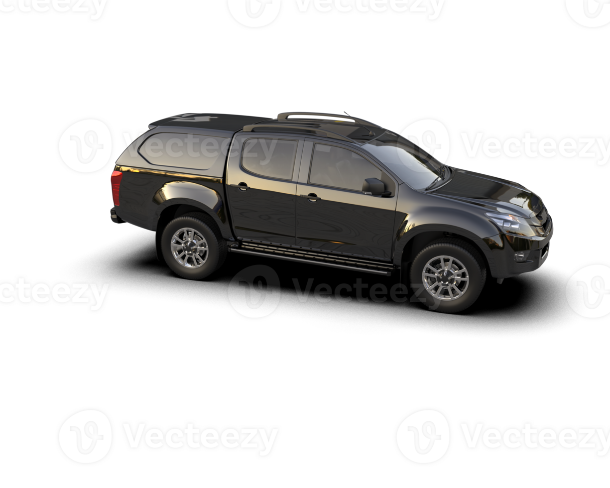 Pickup truck isolated on background. 3d rendering - illustration png