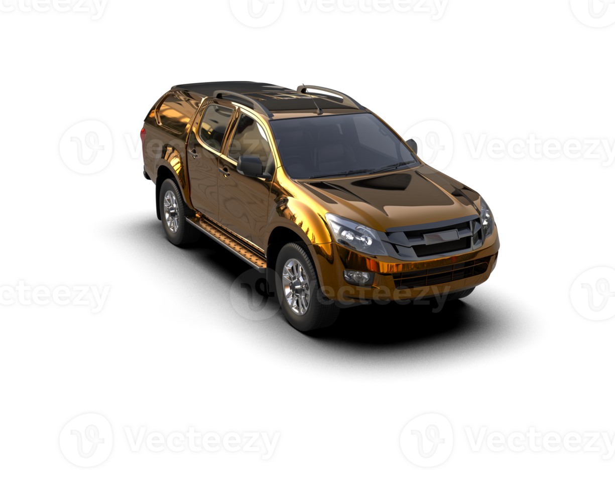 Pickup truck isolated on background. 3d rendering - illustration png