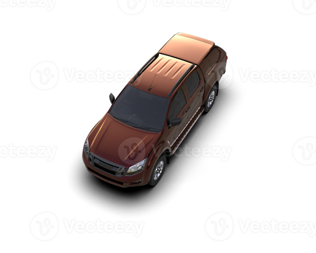 Pickup truck isolated on background. 3d rendering - illustration png