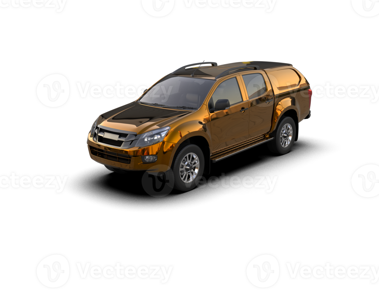 Pickup truck isolated on background. 3d rendering - illustration png