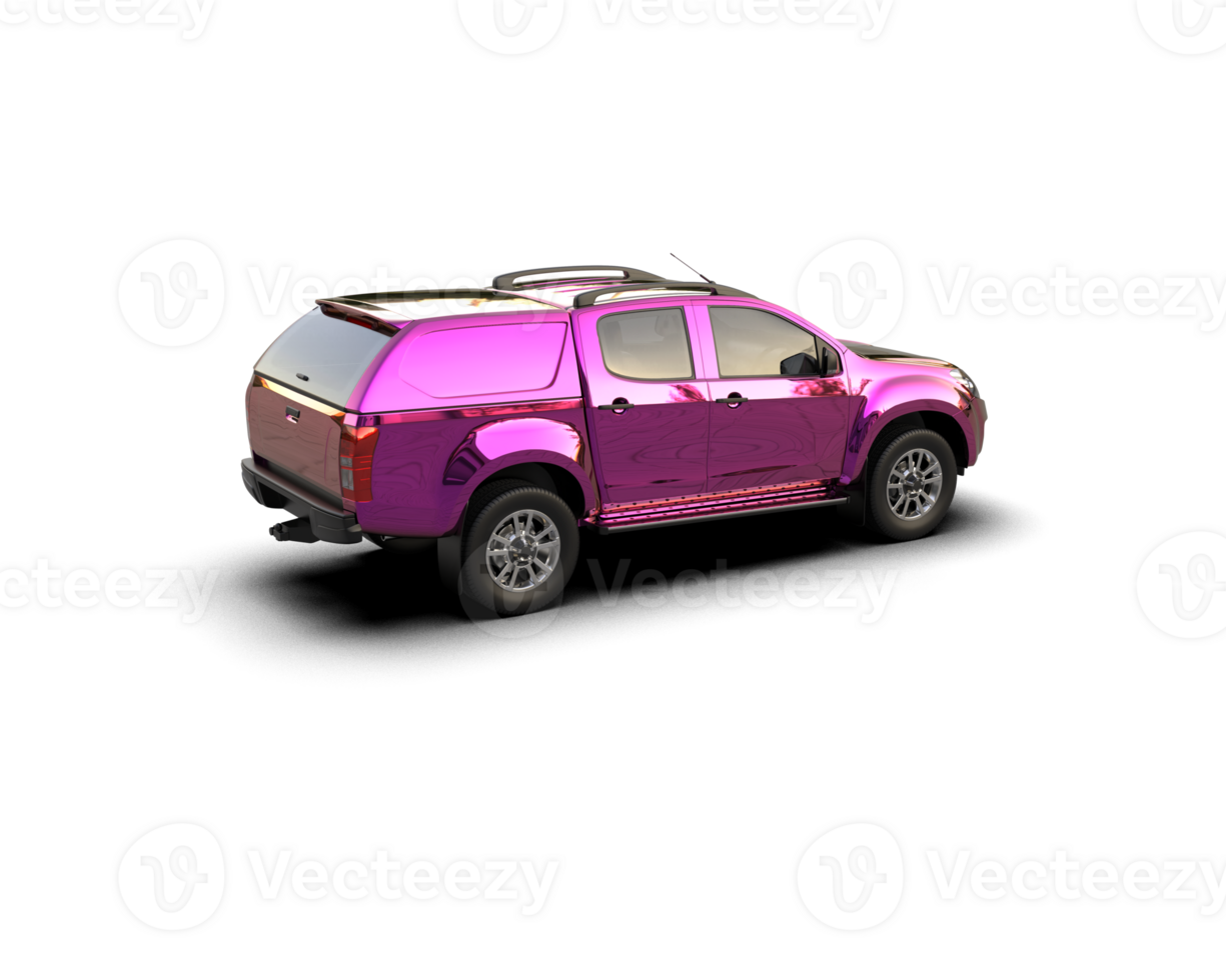Pickup truck isolated on background. 3d rendering - illustration png