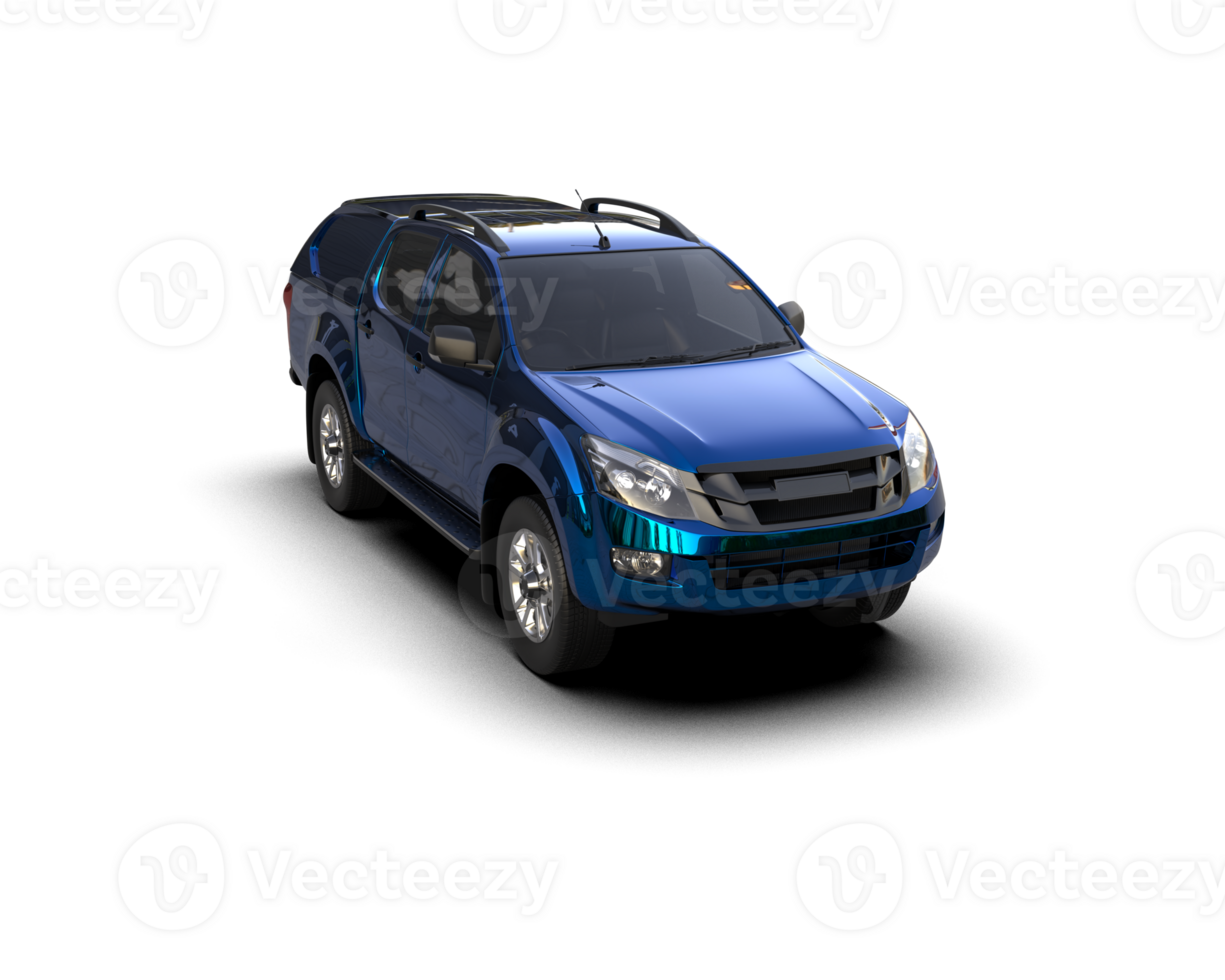 Pickup truck isolated on background. 3d rendering - illustration png