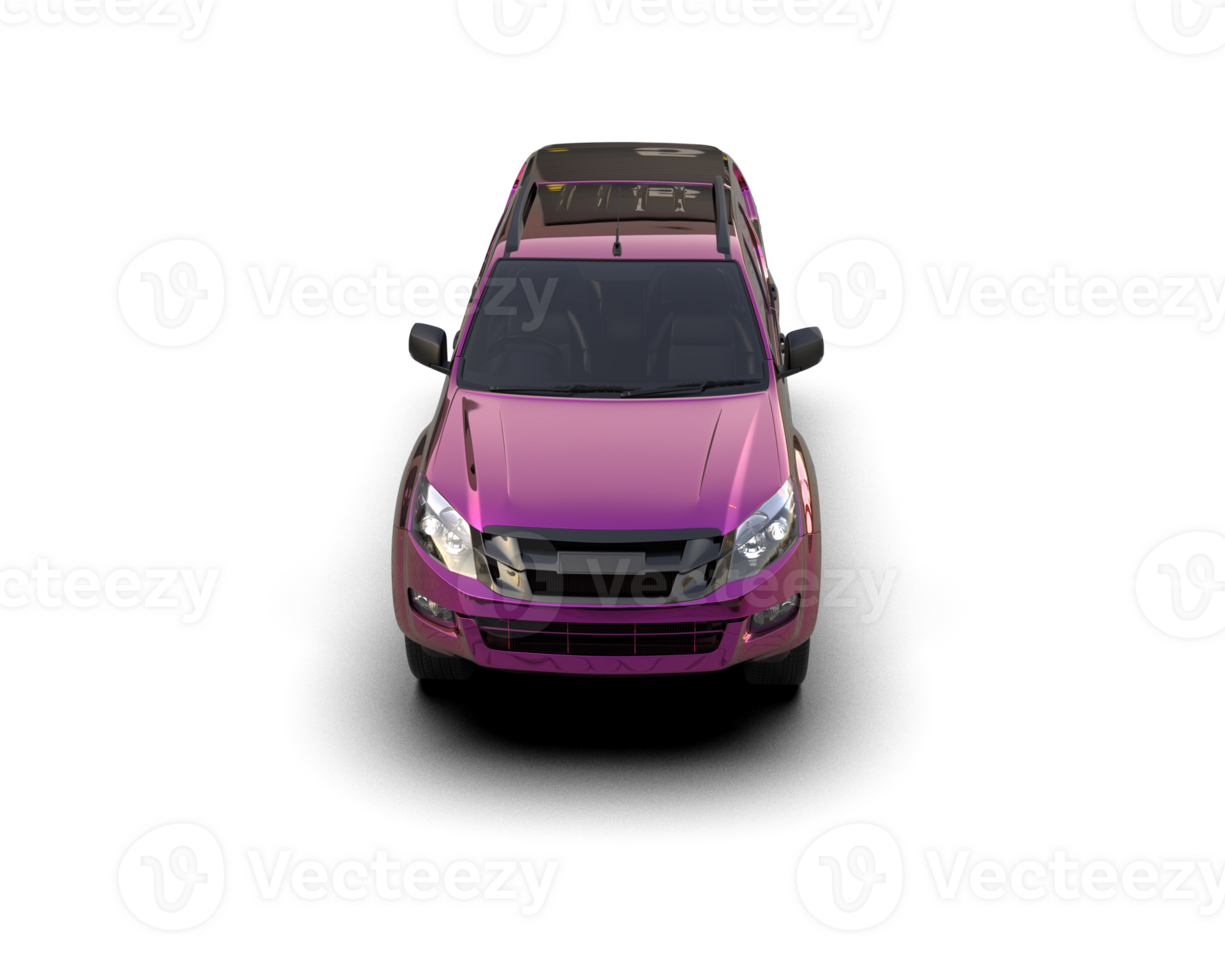 Pickup truck isolated on background. 3d rendering - illustration png