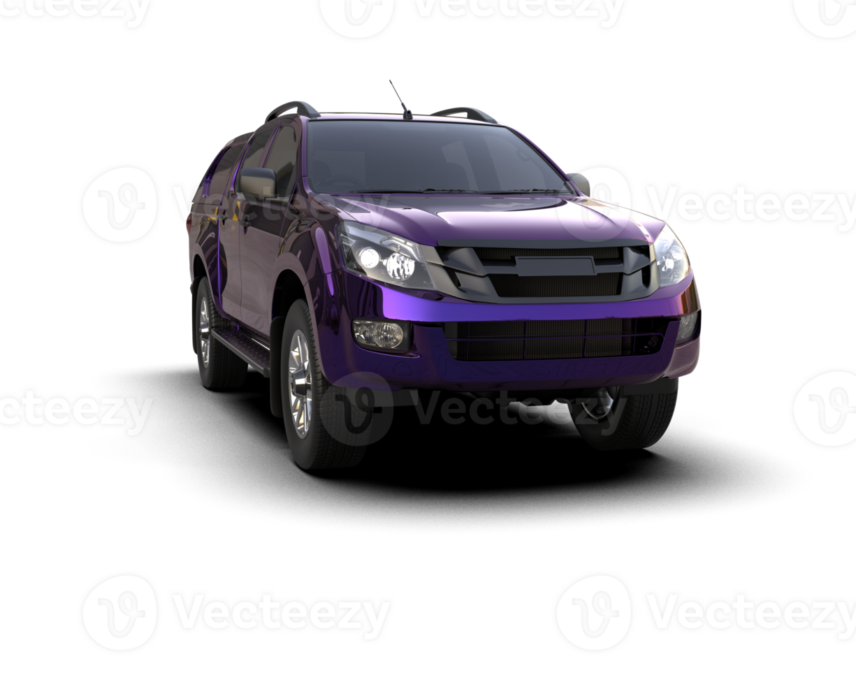 Pickup truck isolated on background. 3d rendering - illustration png