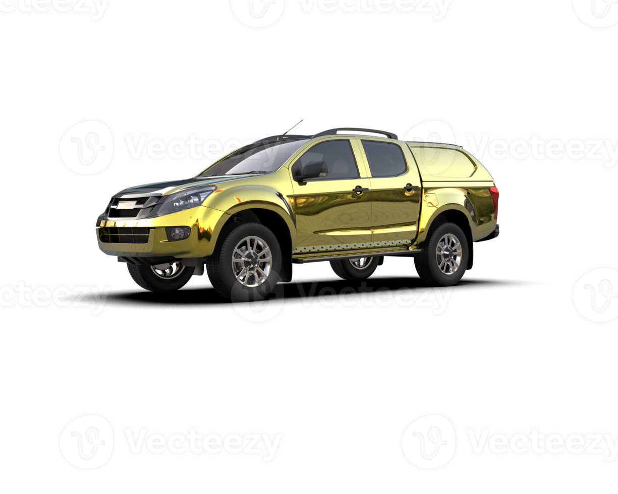 Pickup truck isolated on background. 3d rendering - illustration png