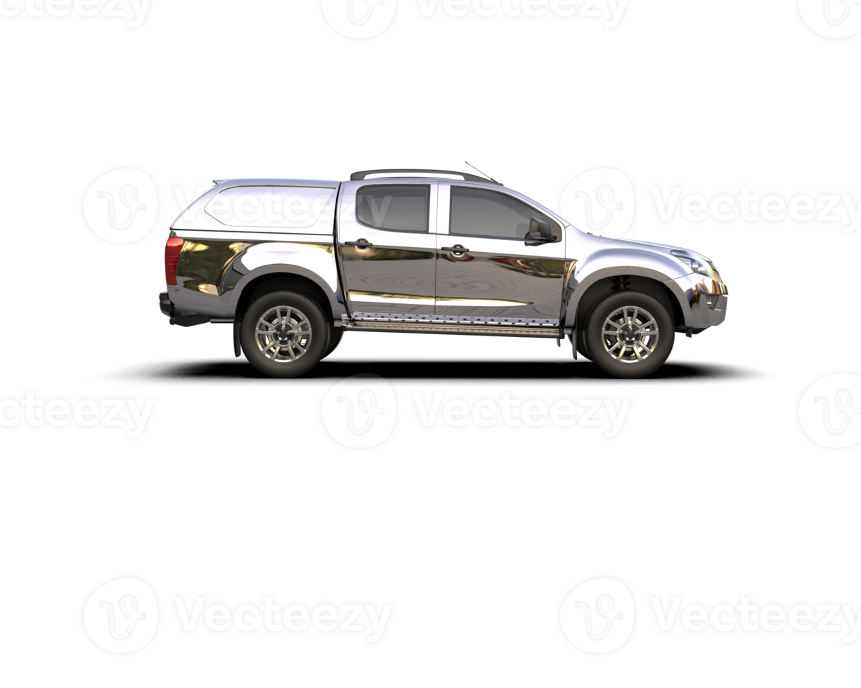 Pickup truck isolated on background. 3d rendering - illustration png