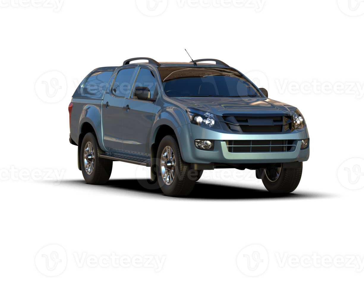 Pickup truck isolated on background. 3d rendering - illustration png