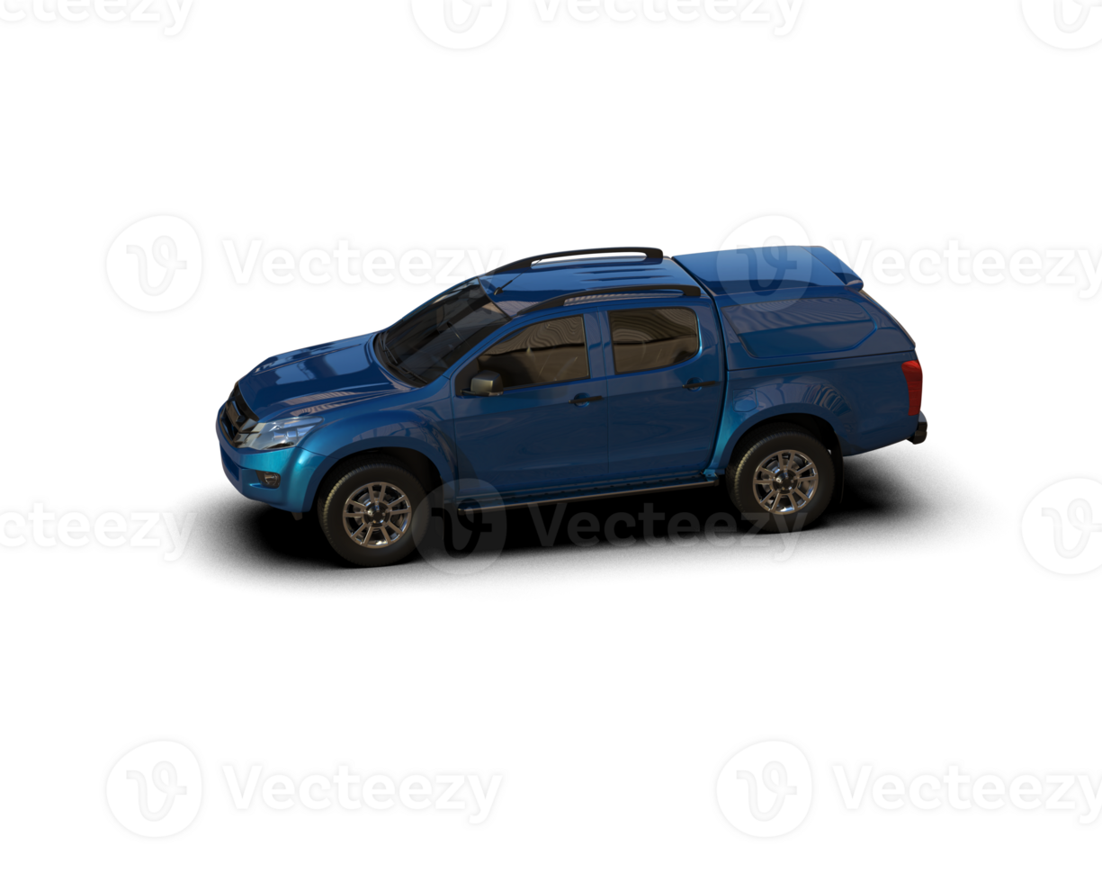 Pickup truck isolated on background. 3d rendering - illustration png