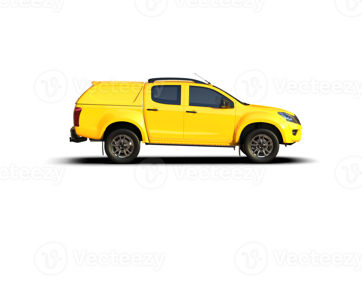 Pickup truck isolated on background. 3d rendering - illustration png