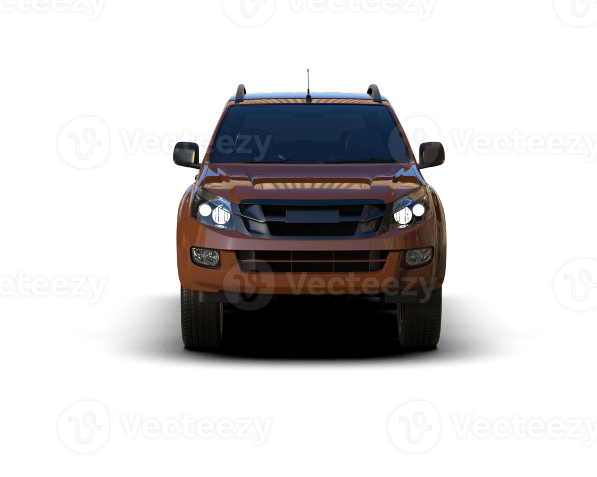 Pickup truck isolated on background. 3d rendering - illustration png