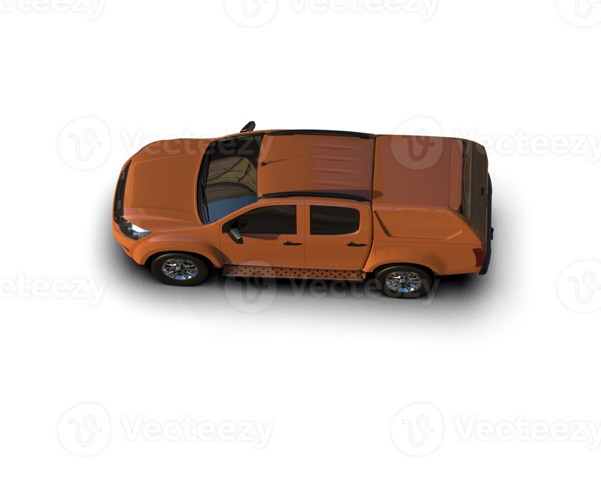 Pickup truck isolated on background. 3d rendering - illustration png