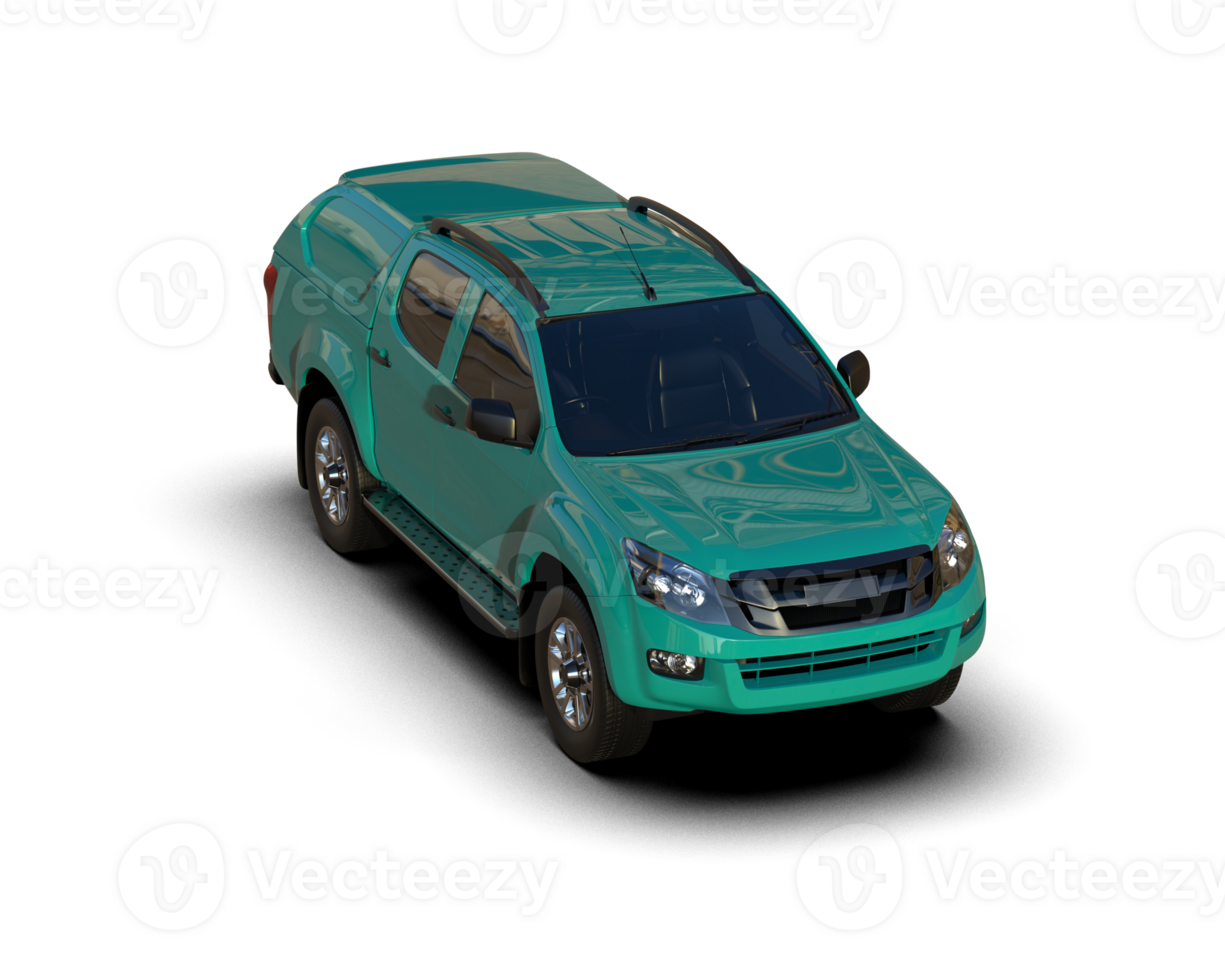 Pickup truck isolated on background. 3d rendering - illustration png