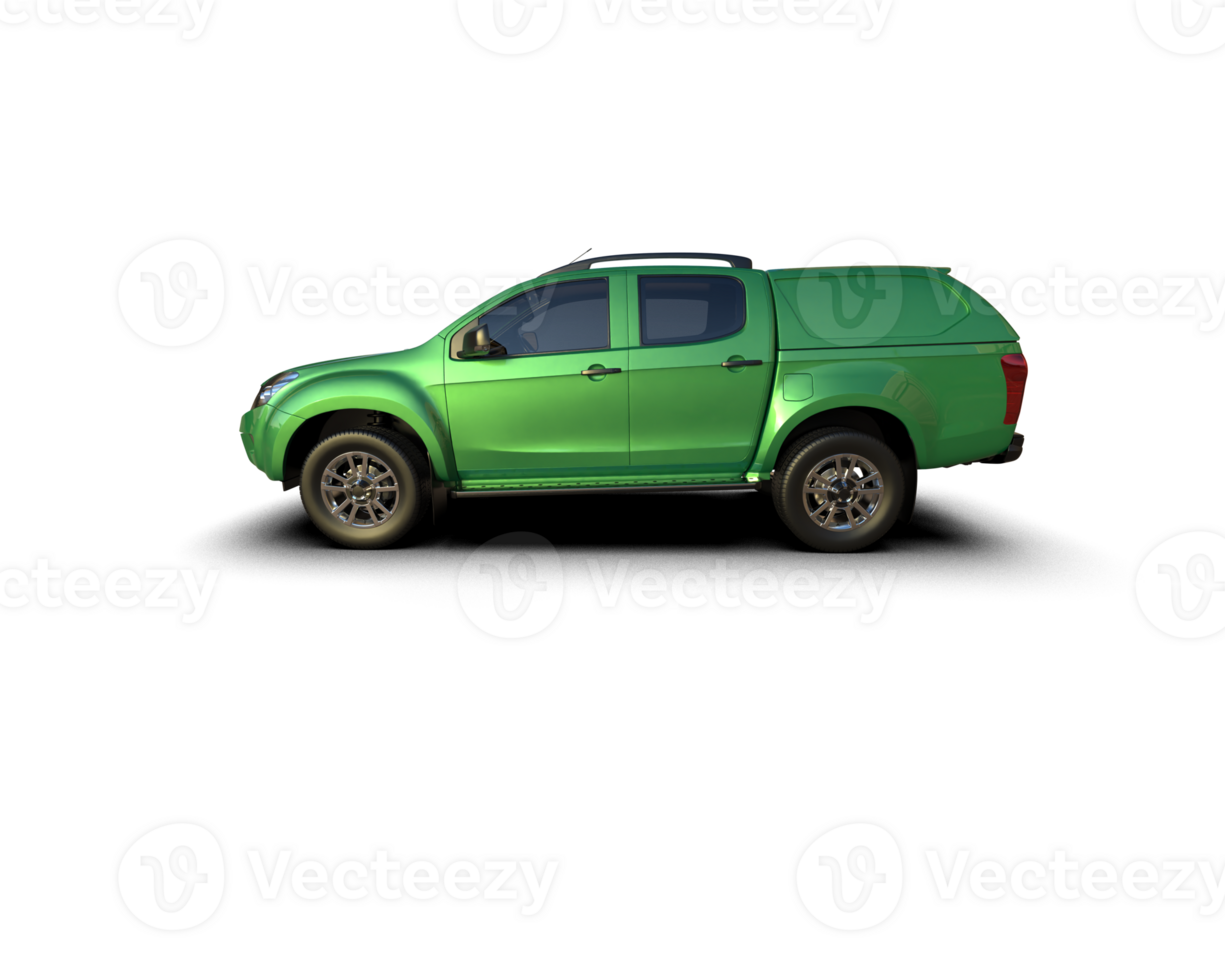 Pickup truck isolated on background. 3d rendering - illustration png