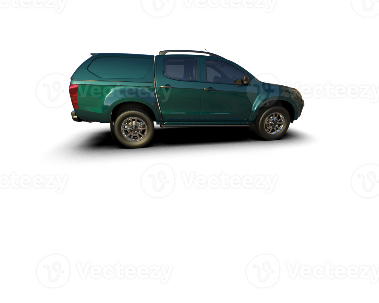Pickup truck isolated on background. 3d rendering - illustration png