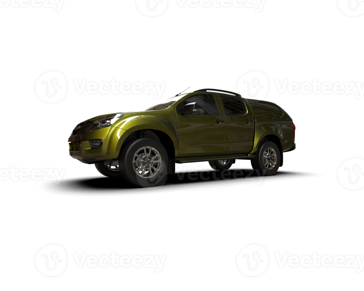 Pickup truck isolated on background. 3d rendering - illustration png