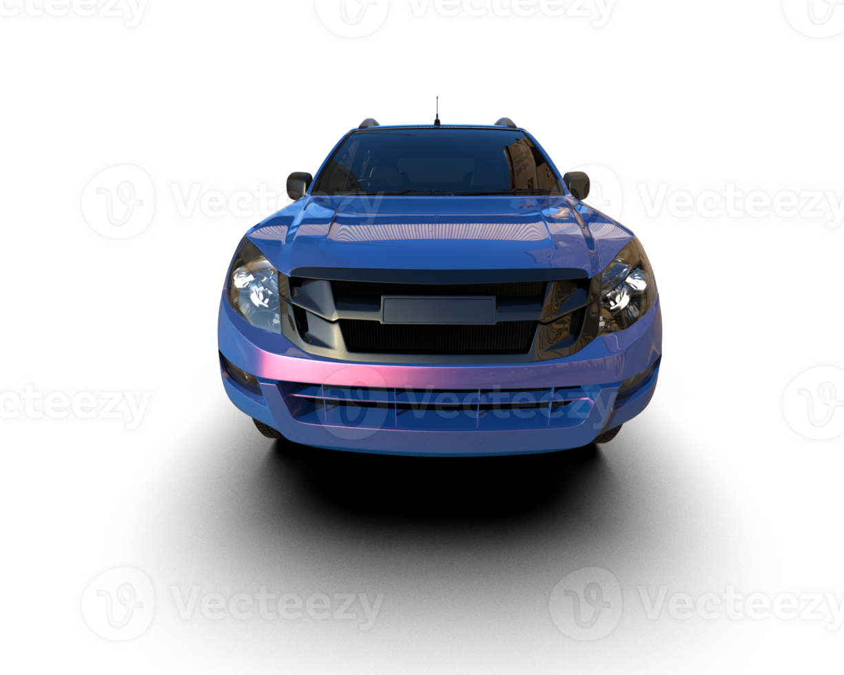 Pickup truck isolated on background. 3d rendering - illustration png