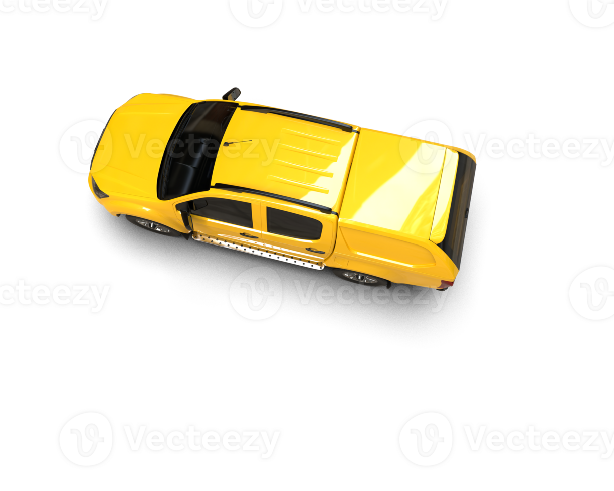 Pickup truck isolated on background. 3d rendering - illustration png