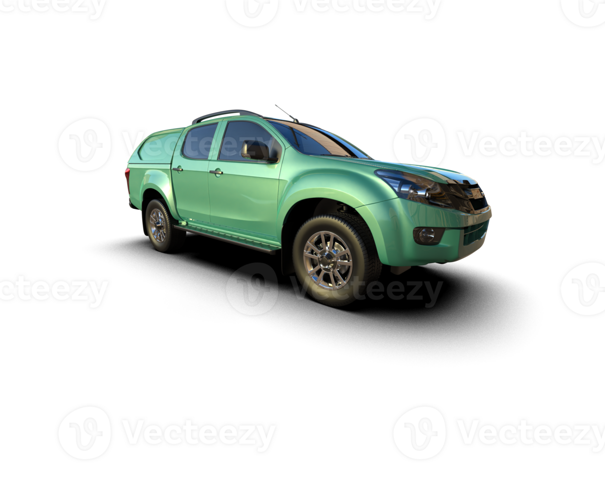 Pickup truck isolated on background. 3d rendering - illustration png
