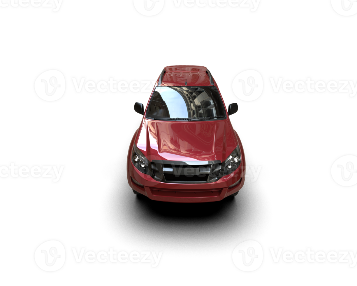 Pickup truck isolated on background. 3d rendering - illustration png