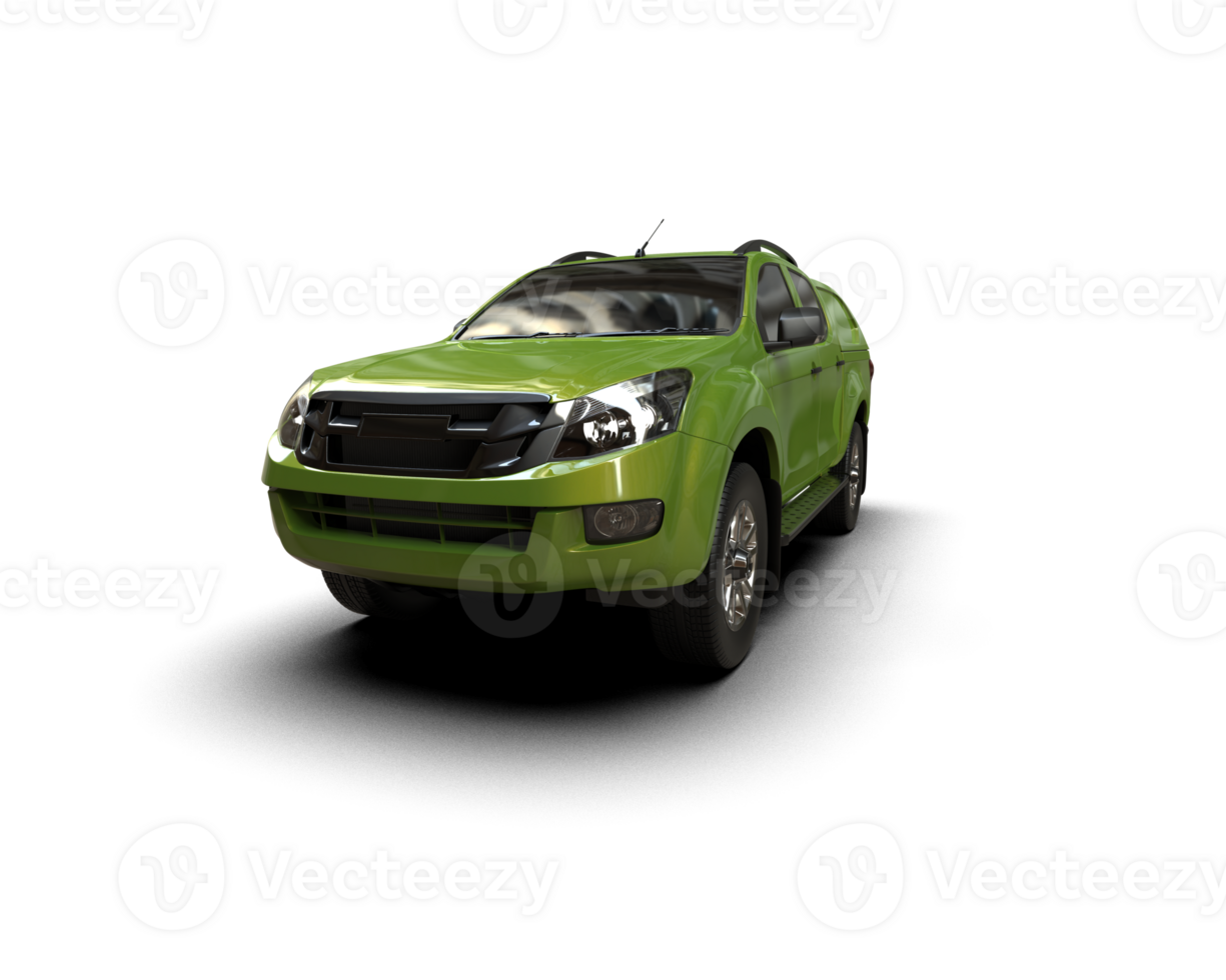 Pickup truck isolated on background. 3d rendering - illustration png