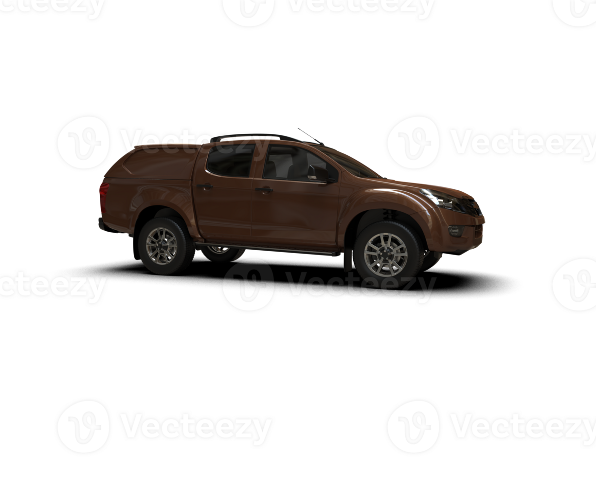 Pickup truck isolated on background. 3d rendering - illustration png