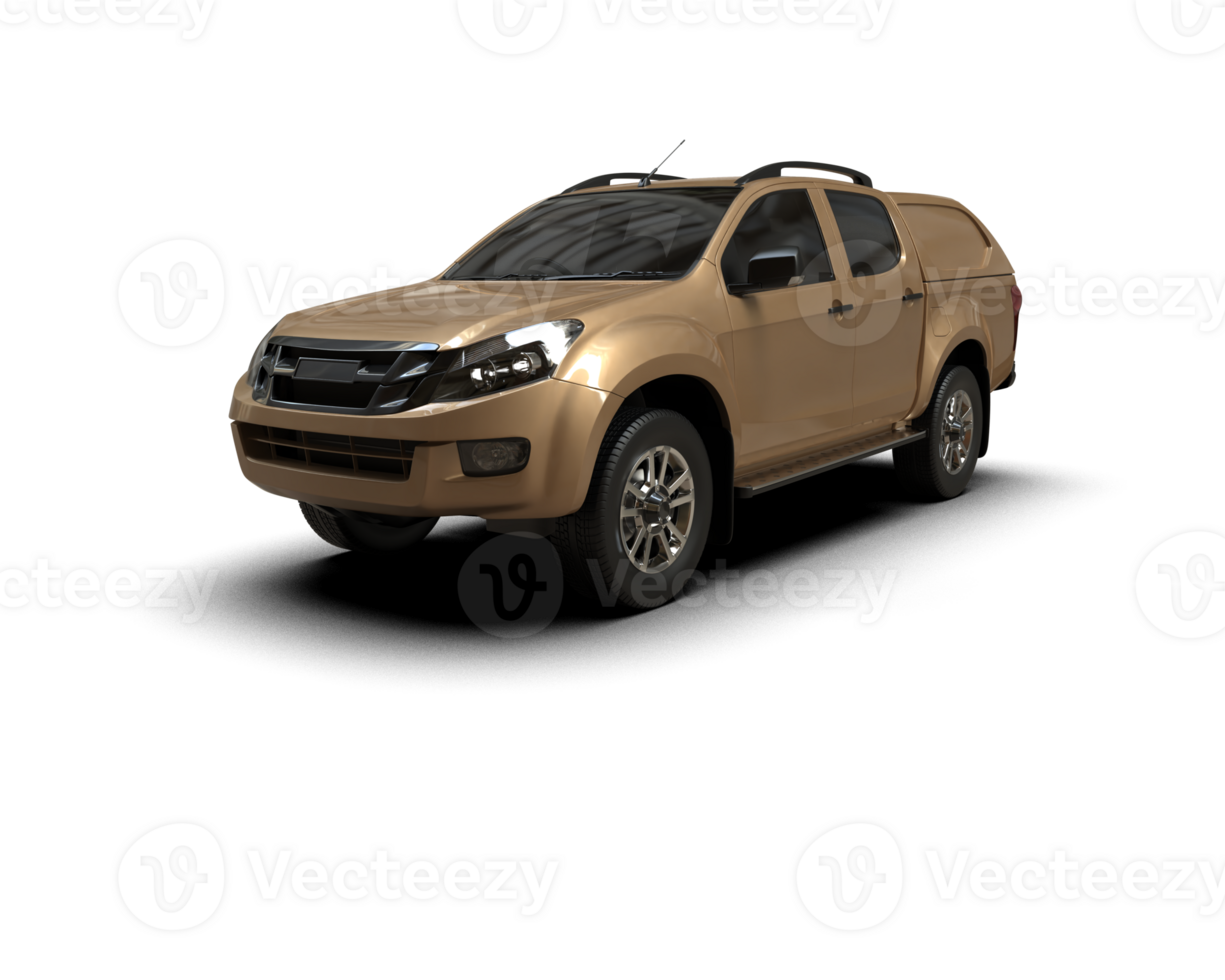 Pickup truck isolated on background. 3d rendering - illustration png