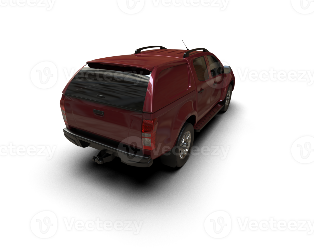 Pickup truck isolated on background. 3d rendering - illustration png