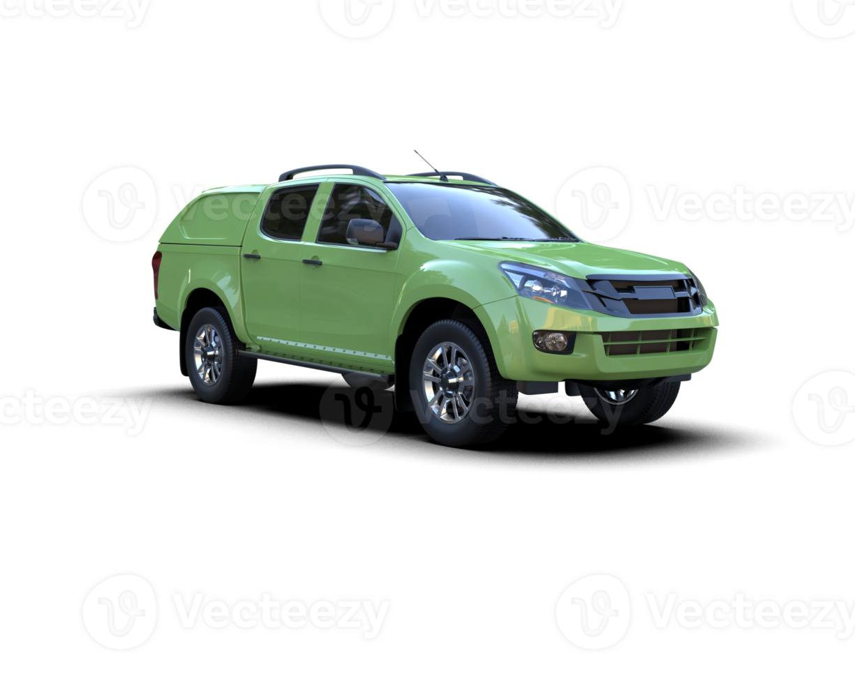 Pickup truck isolated on background. 3d rendering - illustration png