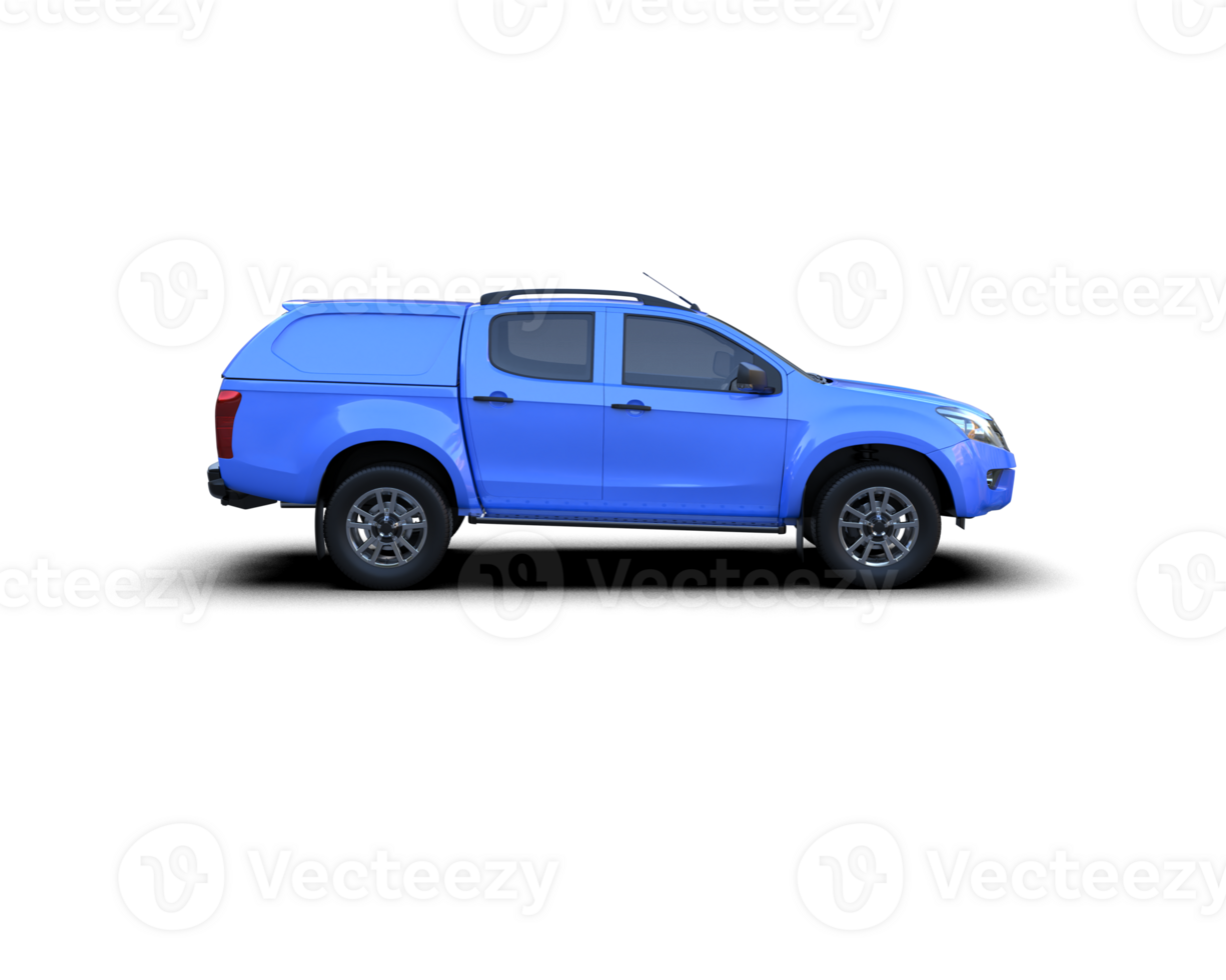 Pickup truck isolated on background. 3d rendering - illustration png