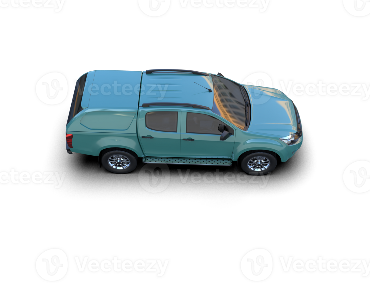 Pickup truck isolated on background. 3d rendering - illustration png