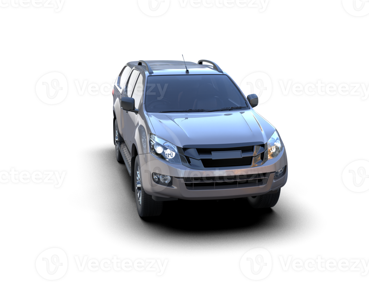 Pickup truck isolated on background. 3d rendering - illustration png
