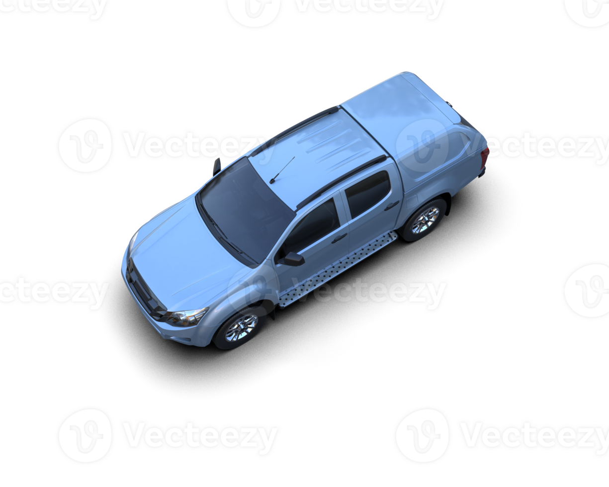 Pickup truck isolated on background. 3d rendering - illustration png