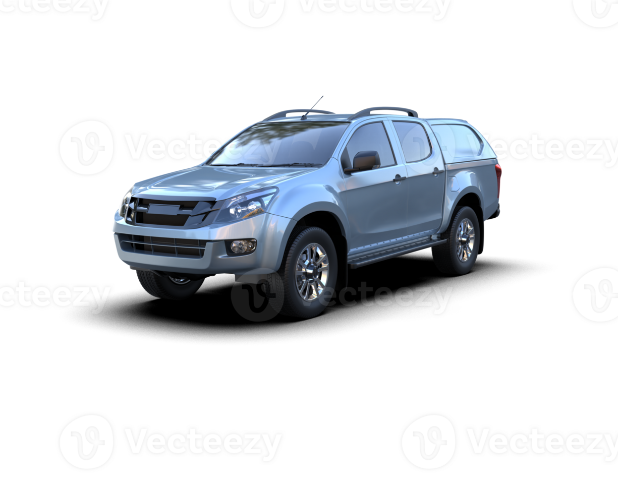 Pickup truck isolated on background. 3d rendering - illustration png