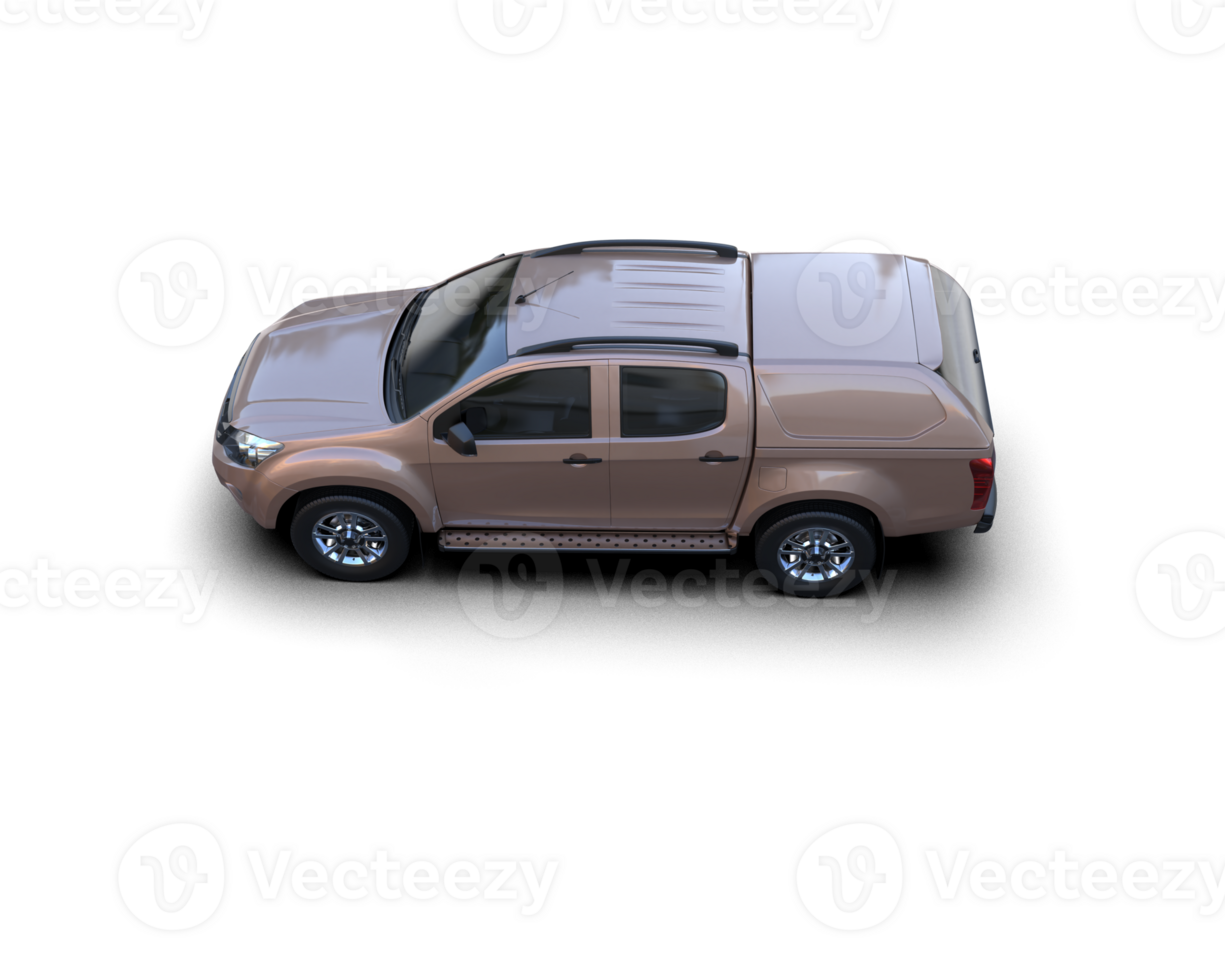 Pickup truck isolated on background. 3d rendering - illustration png