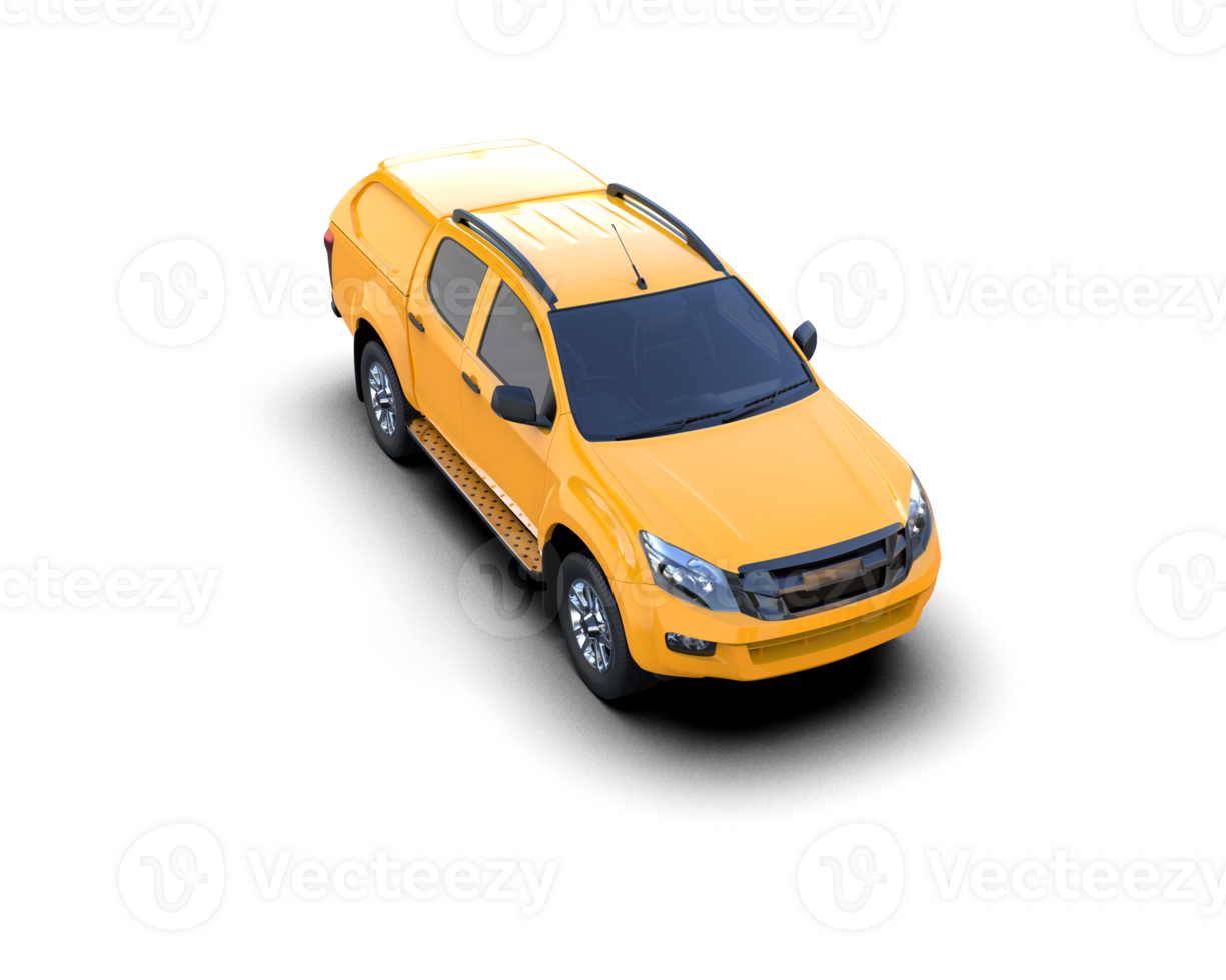 Pickup truck isolated on background. 3d rendering - illustration png
